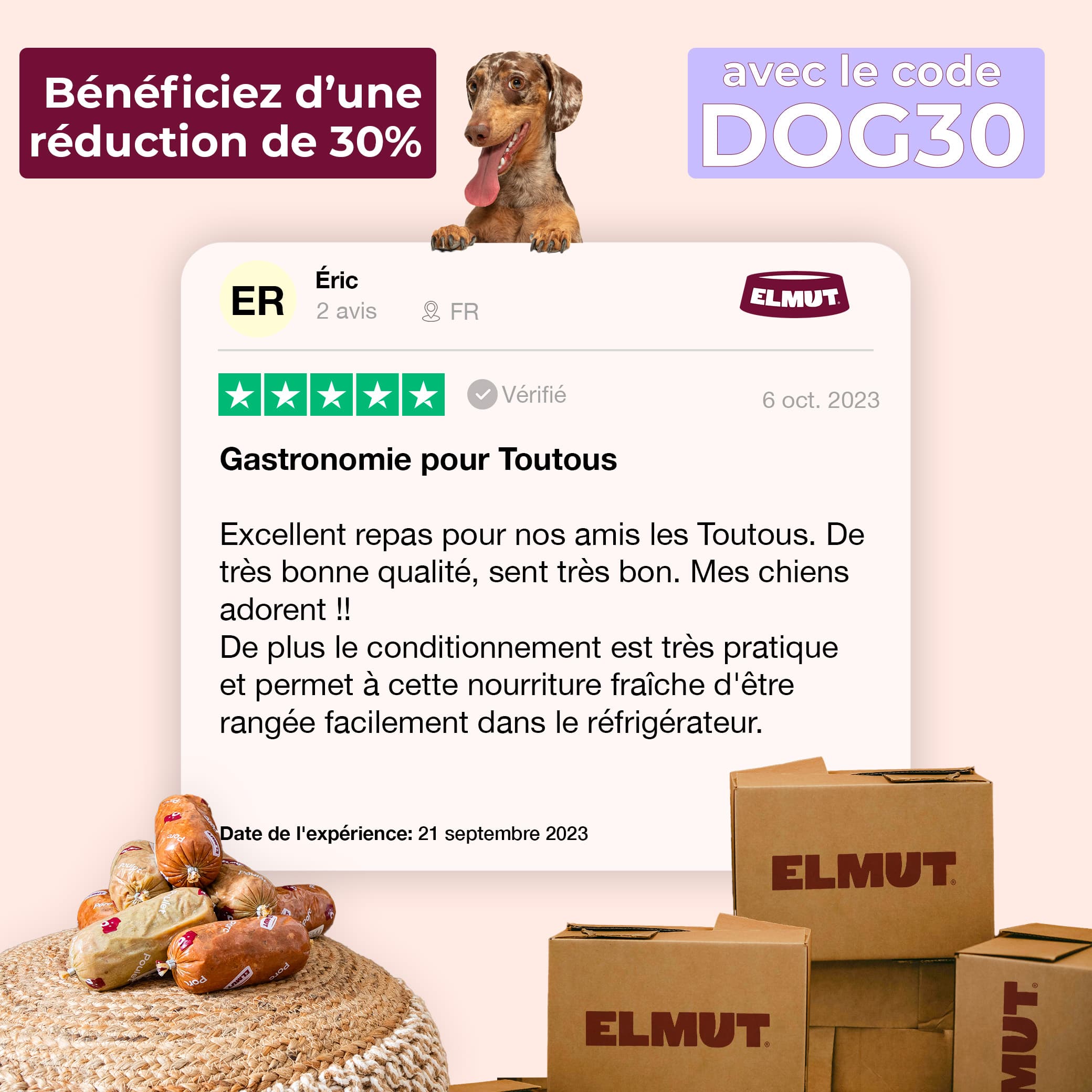 Creation de visuels publicitaires pour Elmut