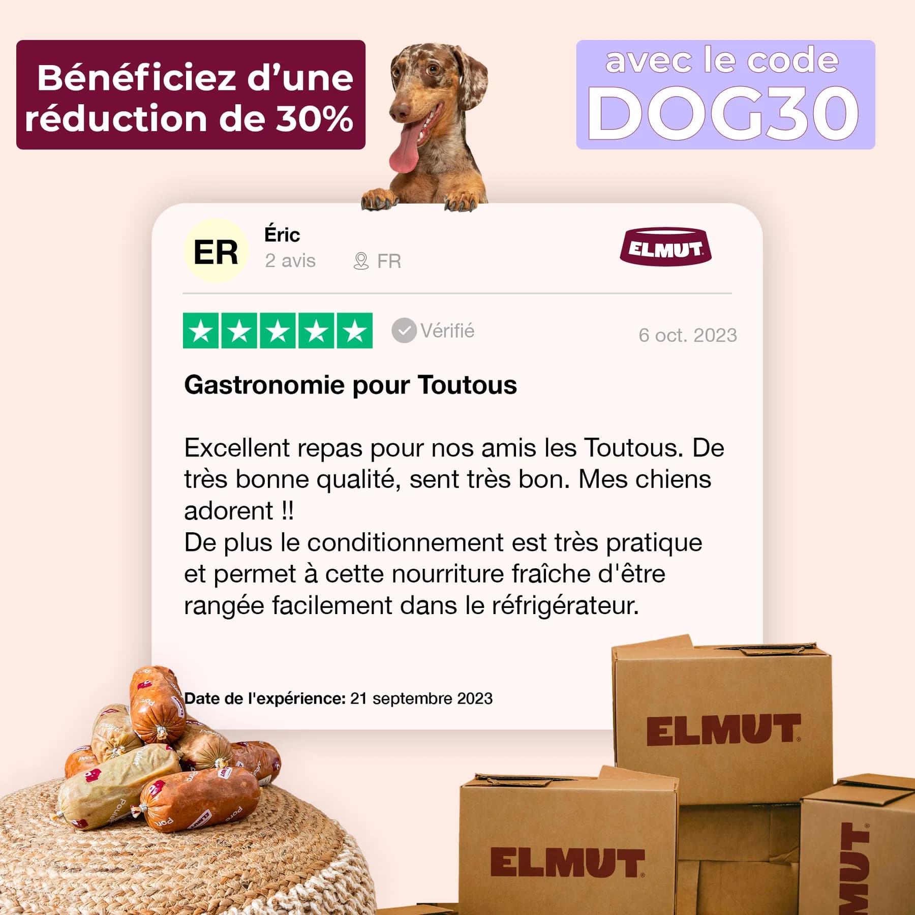 Creation de visuels publicitaires pour Elmut