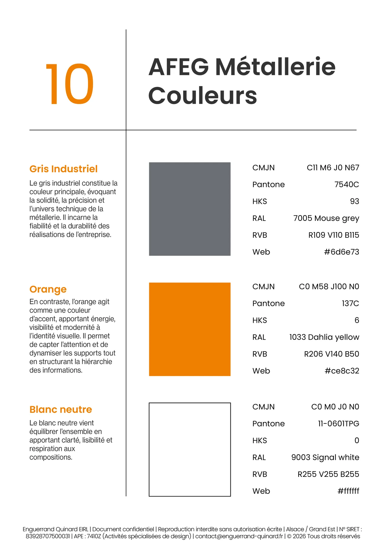 Application de marque AFEG Métallerie