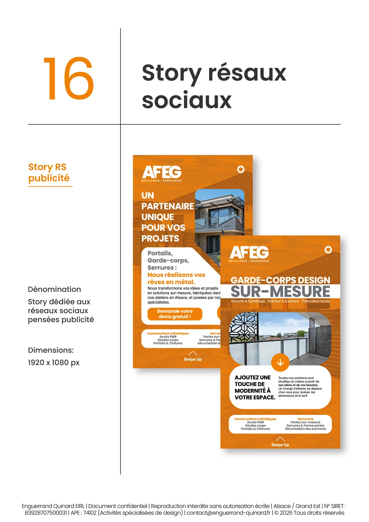 Système graphique AFEG Métallerie