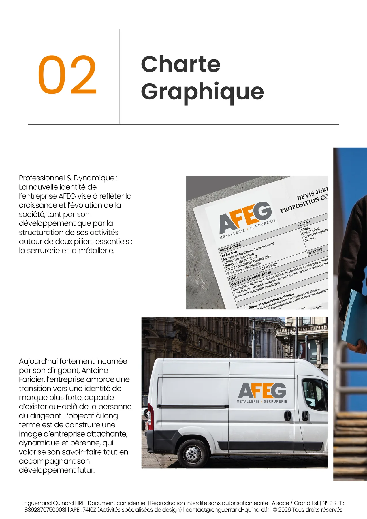Déclinaison graphique AFEG Métallerie