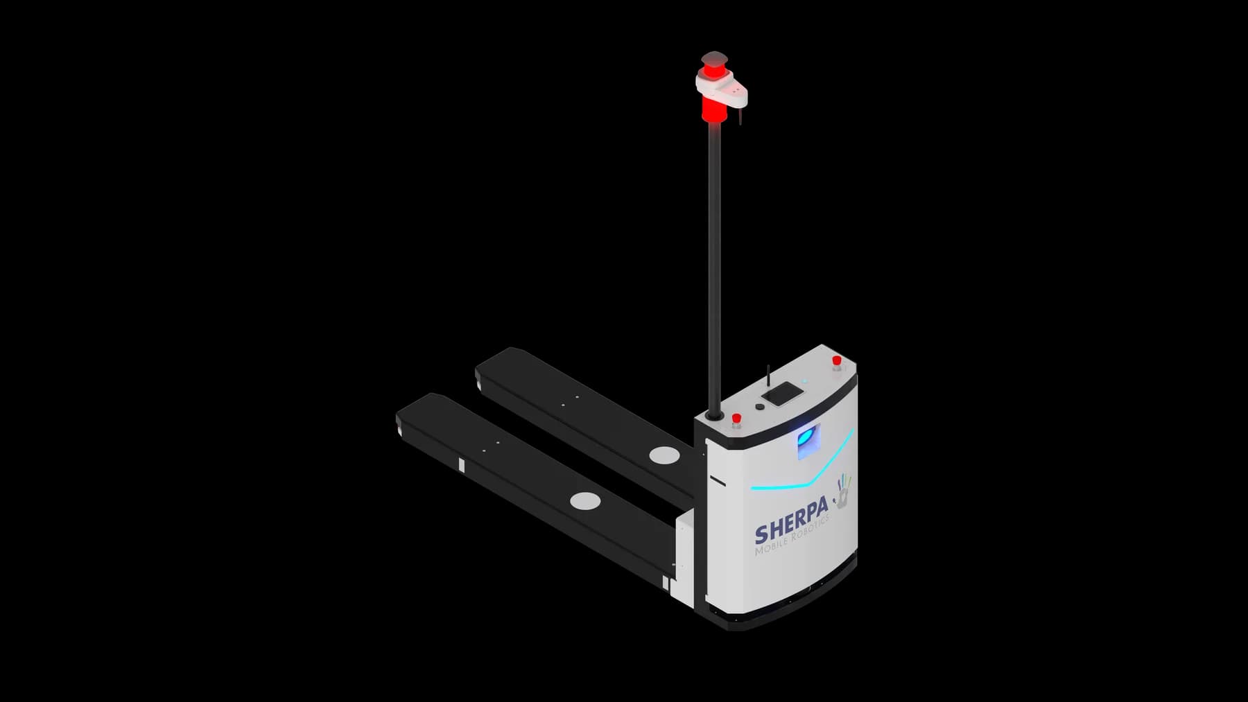 Vue produit Sherpa Mobile Robotics de face