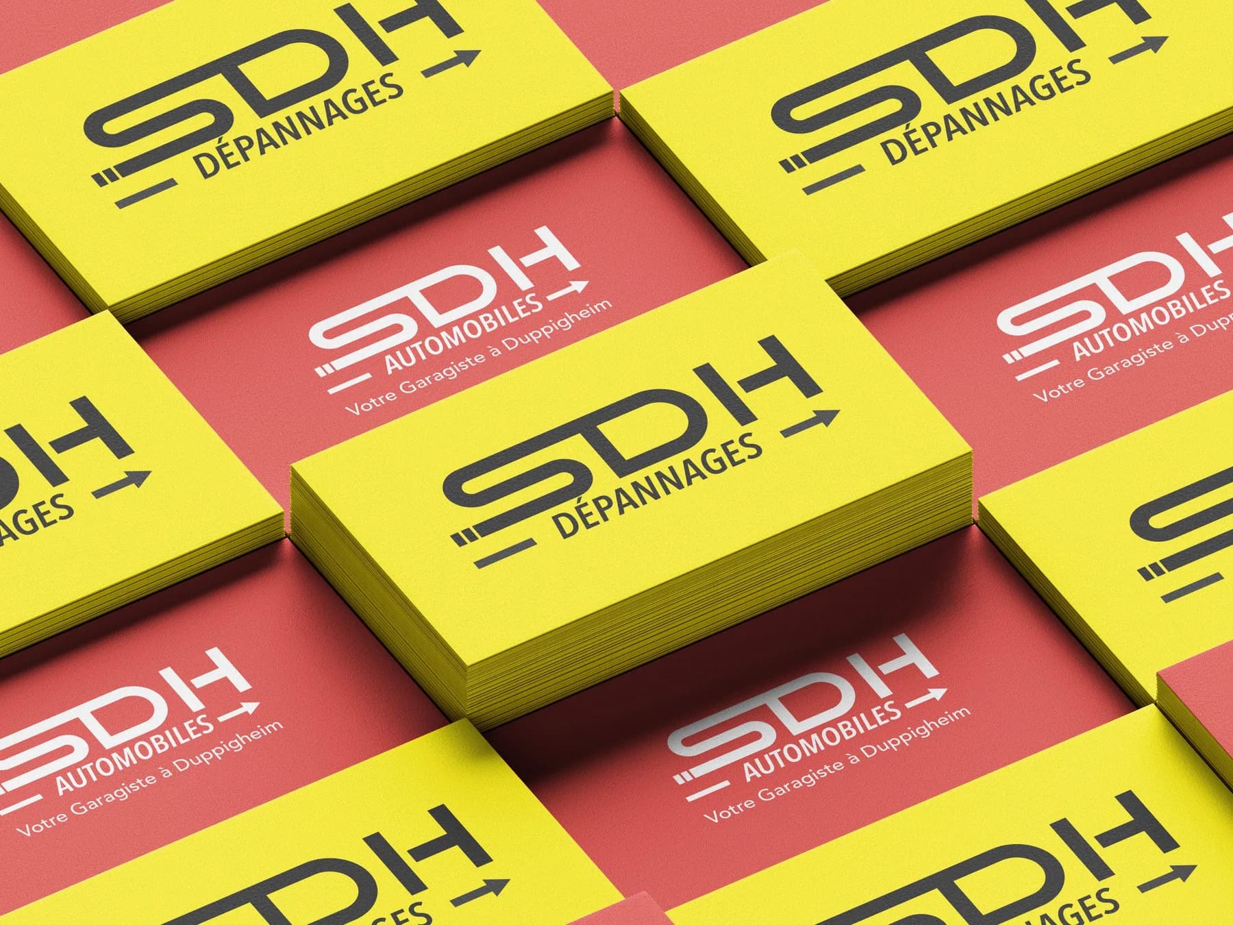 Mockup de cartes SDH Automobiles