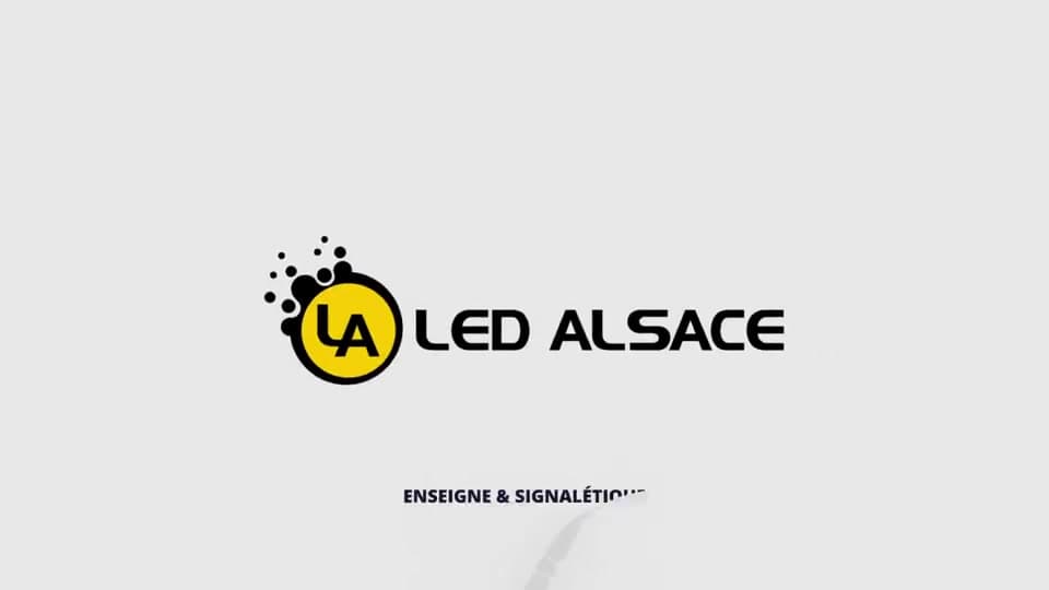 Pose d'enseigne & visibilité de façade Led Alsace